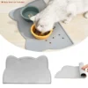 Waterproof Pet Mat For Dog Cat Solid Color Silicon...