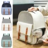 Large Capacity Pet Dog Cat Backpack Transport Brea...